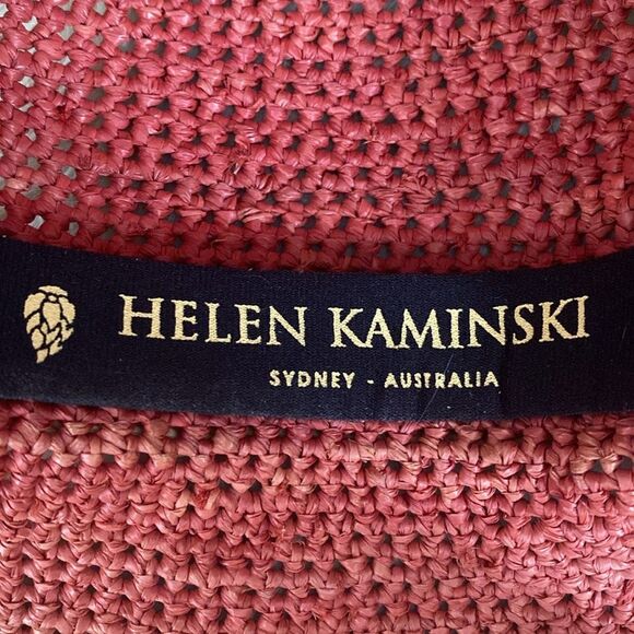 Helen Kaminski Lux Handmade Crochet Sun Hat in Pink and Tan - Preloved - Picture 2 of 10